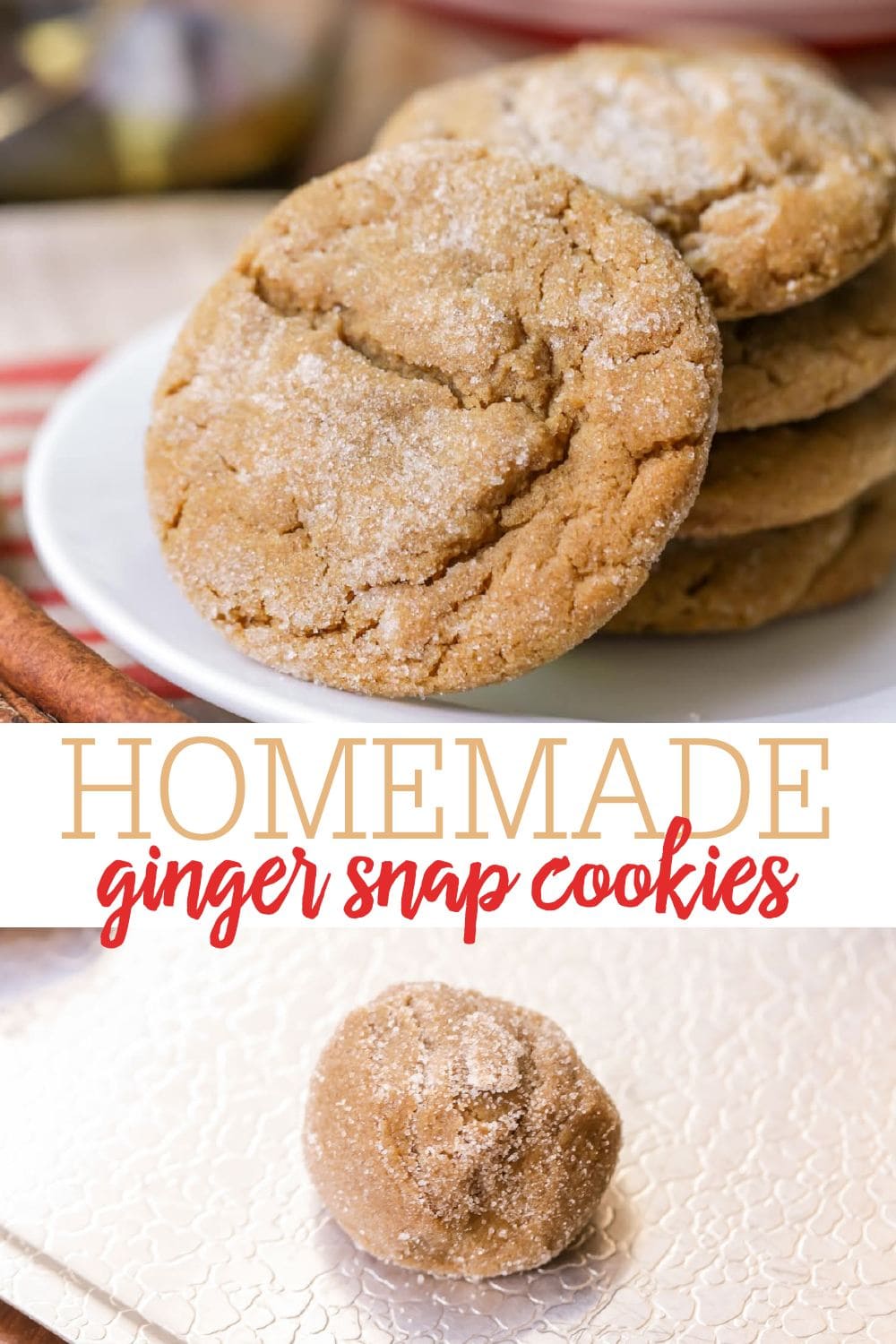 Ginger Snap Cookies {Soft & Chewy} + VIDEO Lil' Luna