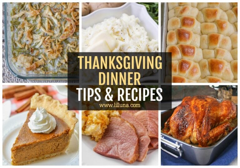 Thanksgiving Dinner Ideas {The Complete List} | Lil' Luna