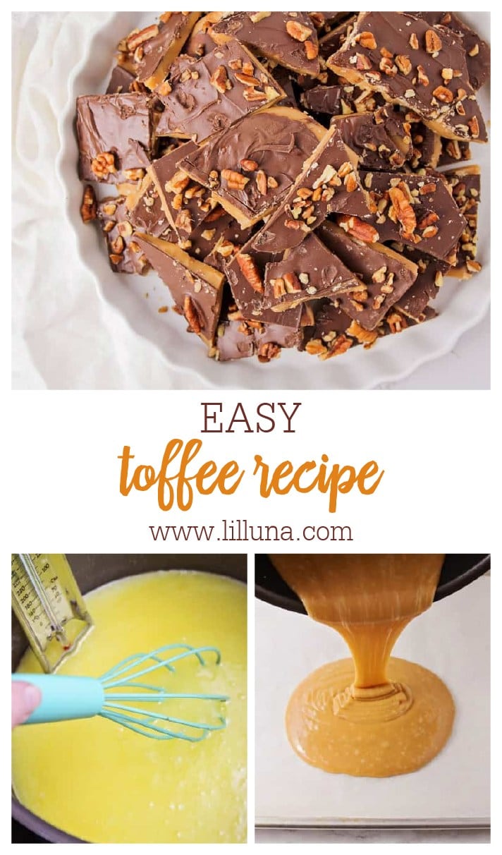Easy Homemade Toffee Recipe +VIDEO | Lil' Luna