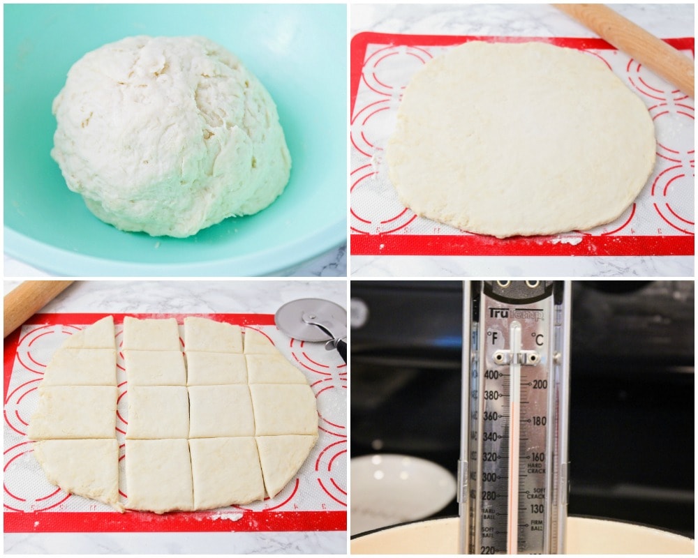 Step by step pictures for how to make sopapillas.
