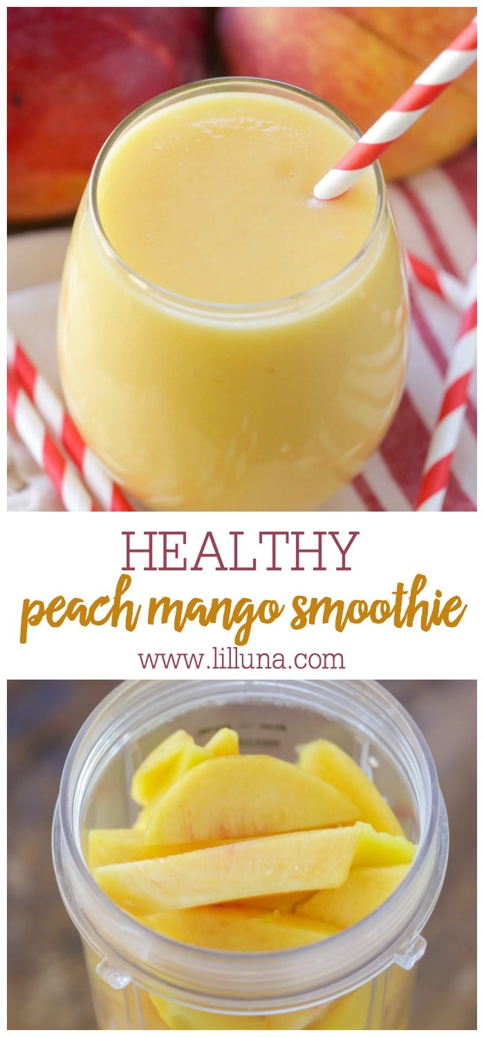 Peach Mango Smoothie Recipe Lil Luna 