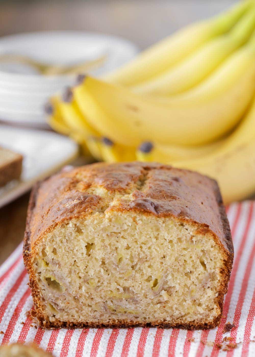 making banana bread