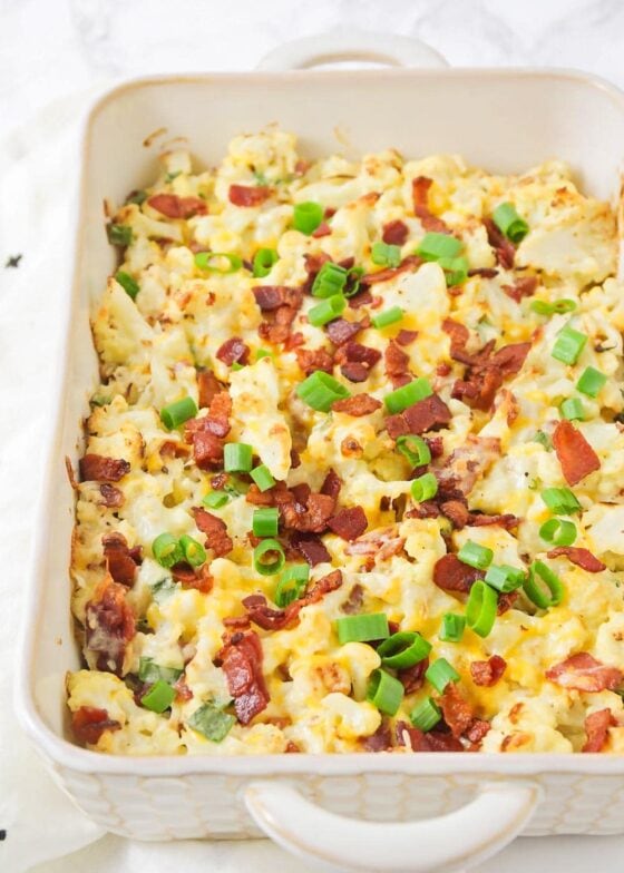 Loaded Cauliflower Casserole Recipe Lil Luna 3670