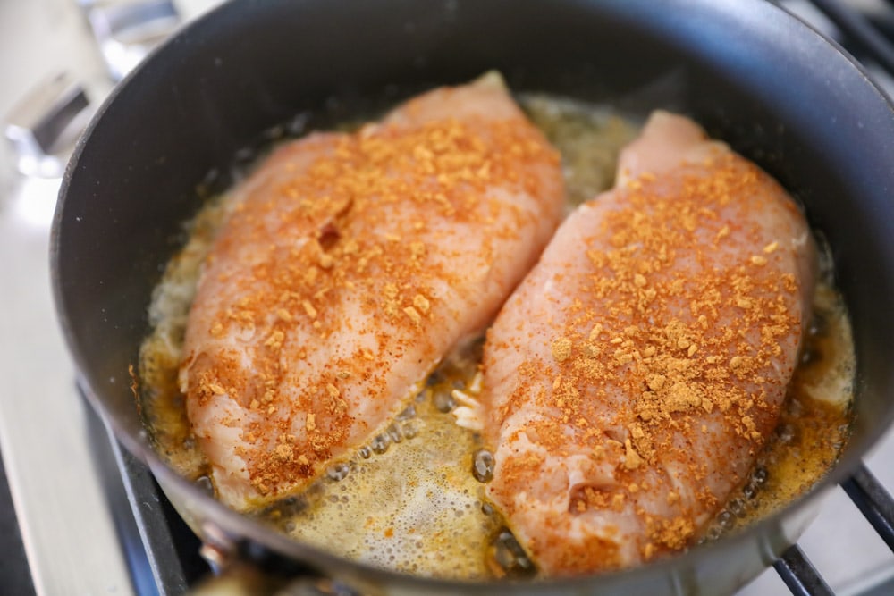 Cooking chicken breasts for chicken taco salad recipe