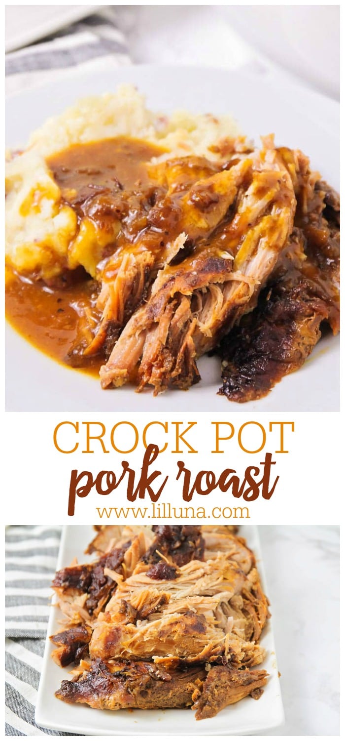 Crock Pot Pork Roast Recipe {With Gravy} | Lil' Luna