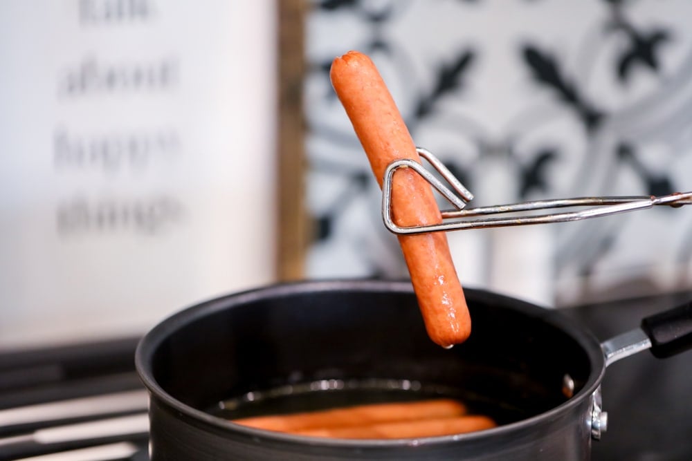 How to boil hot dogs 