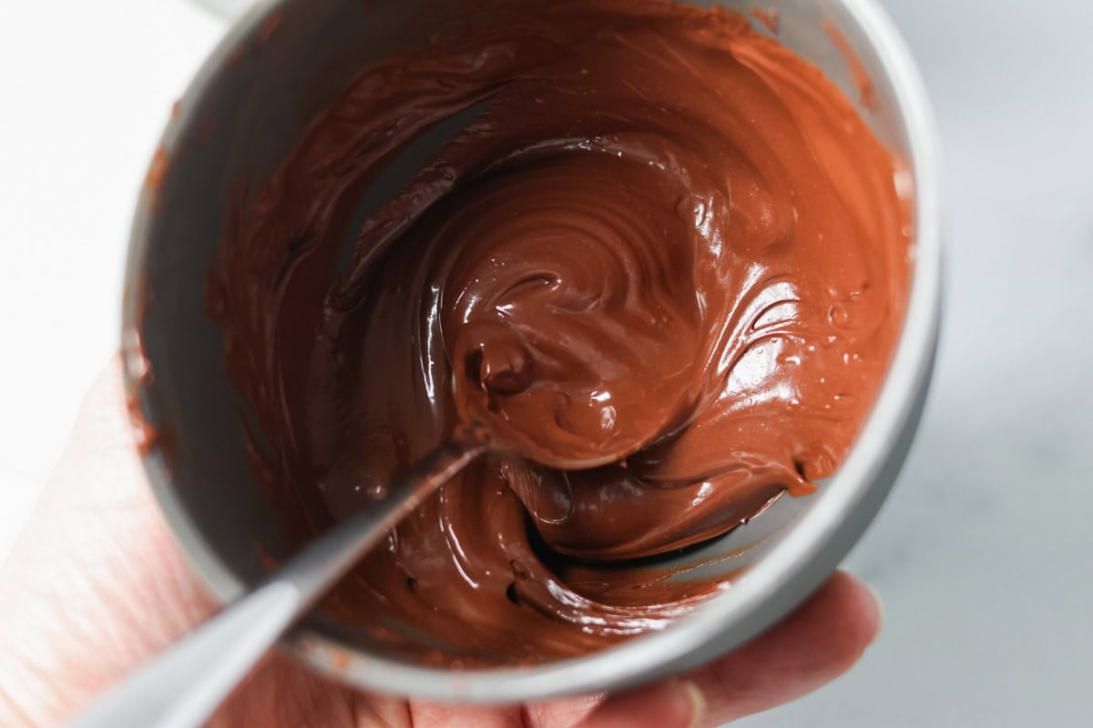 Texas sheet cake cookie batter in bowl.