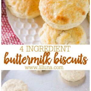 Easy Buttermilk Biscuits {Just 4 Ingredients!}