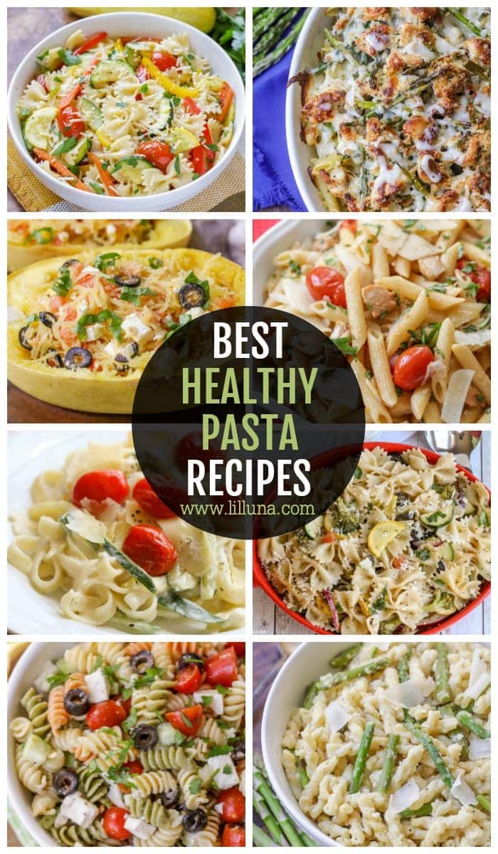 20+ Easy Healthy Pasta Recipes {+Pasta Salads!} | Lil' Luna