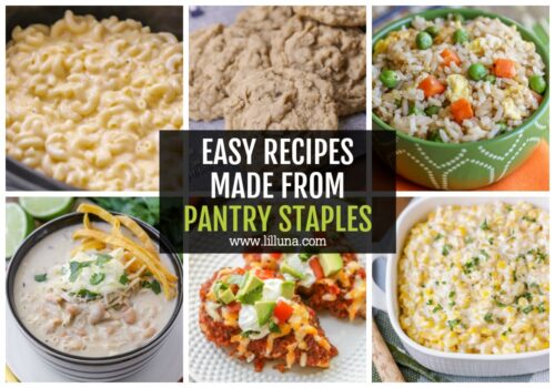 65+ Pantry Staple Recipes {Entrees, Sides, + Sweets!} | Lil' Luna