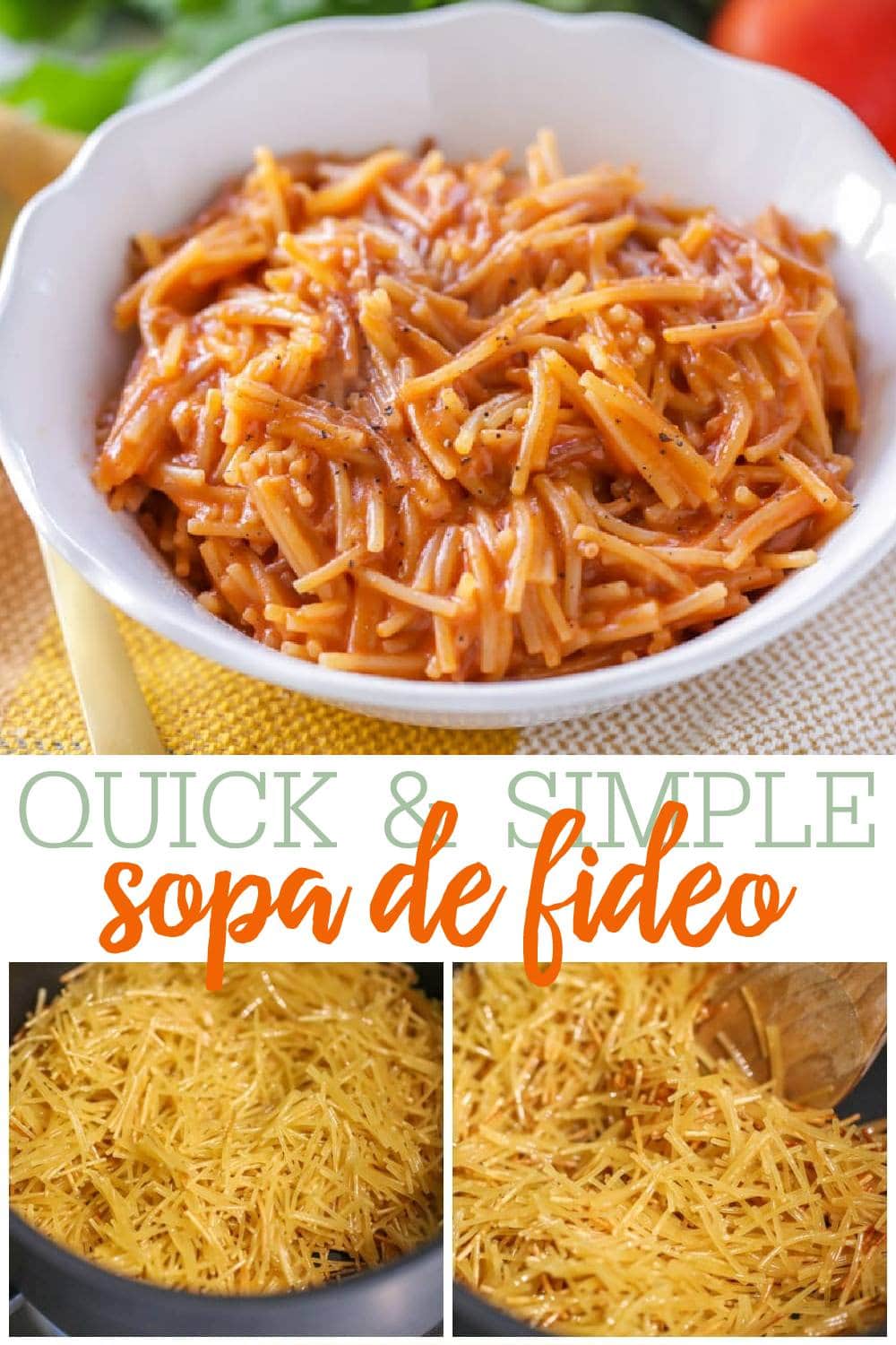 Easy Sopa de Fideo Recipe {Just 5 Ingredients!} +VIDEO Lil' Luna