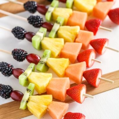 Rainbow Fruit Kabobs | Lil' Luna