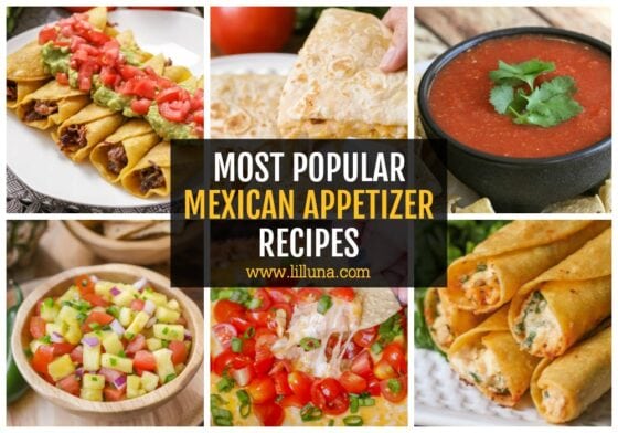 30+ Mexican Appetizers {Easy Appetizers, Dips, + Salsas}| Lil' Luna