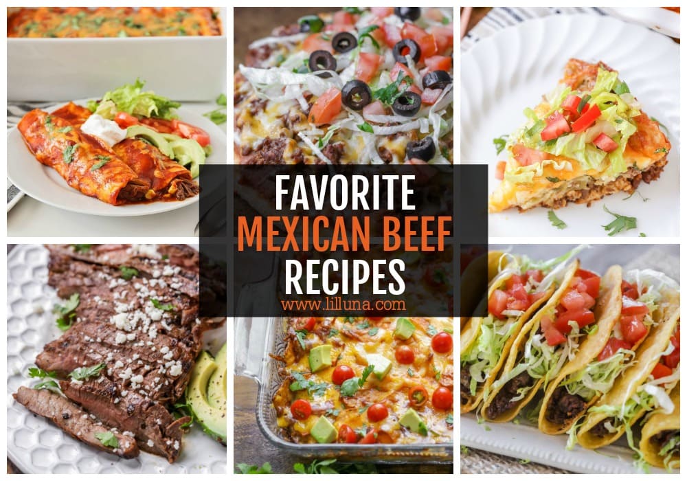 Collage of Mexican Beef Recipes