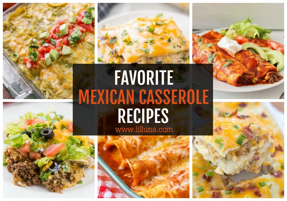 Collage of Mexican Casserole Recipes