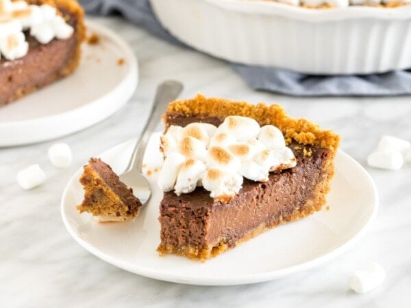 A slice of S'mores Pie