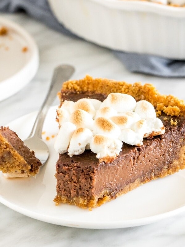 A slice of S'mores Pie