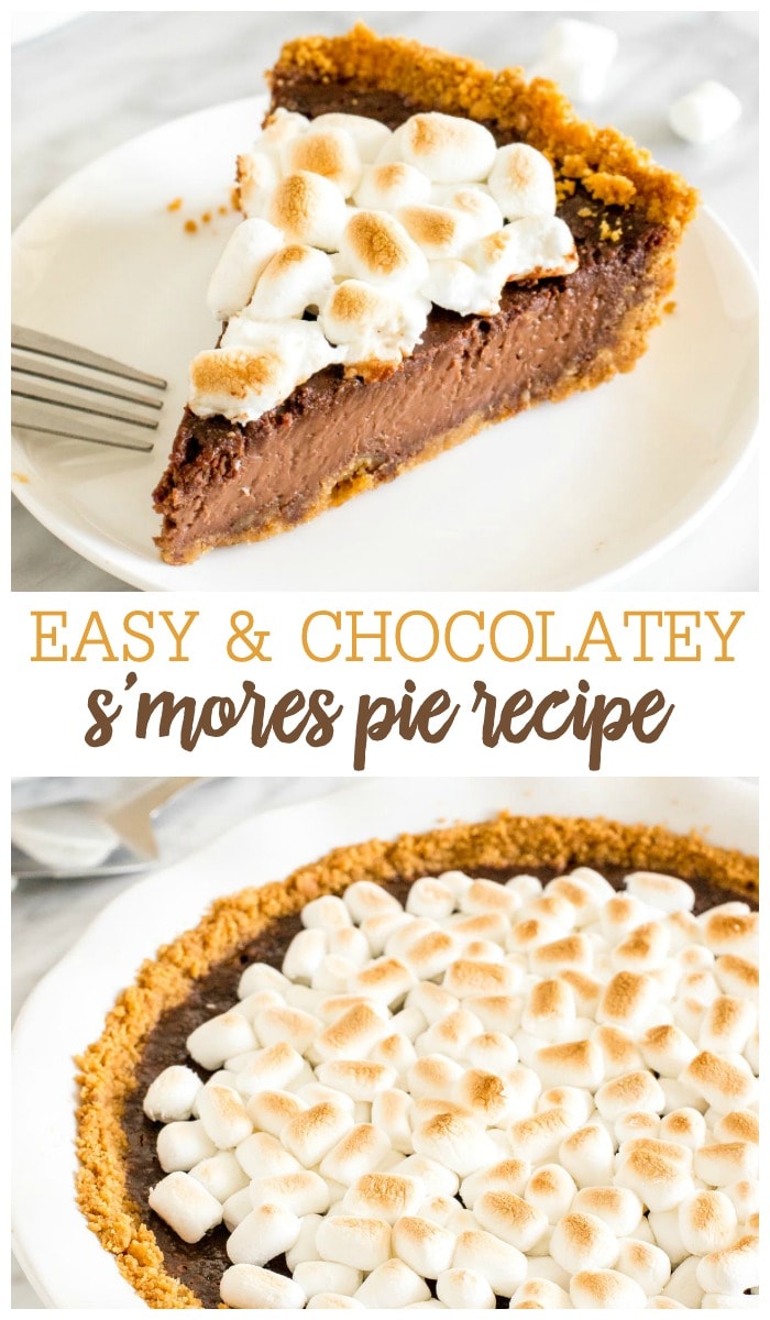 S'mores Pie with Graham Cracker Crust | Lil' Luna