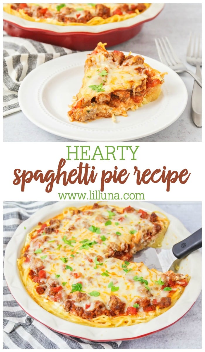 Spaghetti Pie Recipe | Lil' Luna