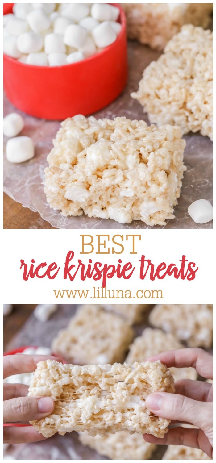List of 5 how to make rice krispies treats 3 The BEST Rice Krispie Treats {3 Ingredients!} +VIDEO | Lil' Luna