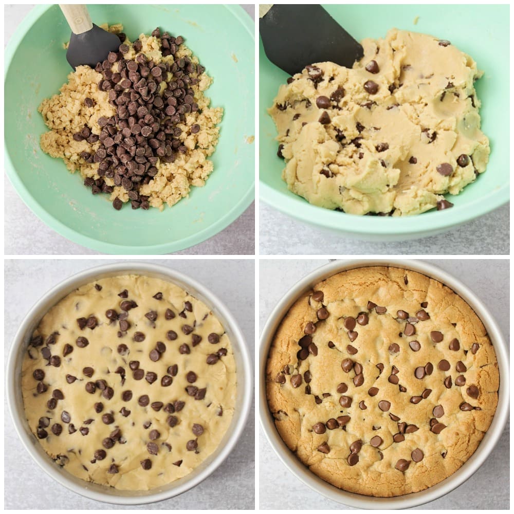 Step by step pictures for cookie cake recipe