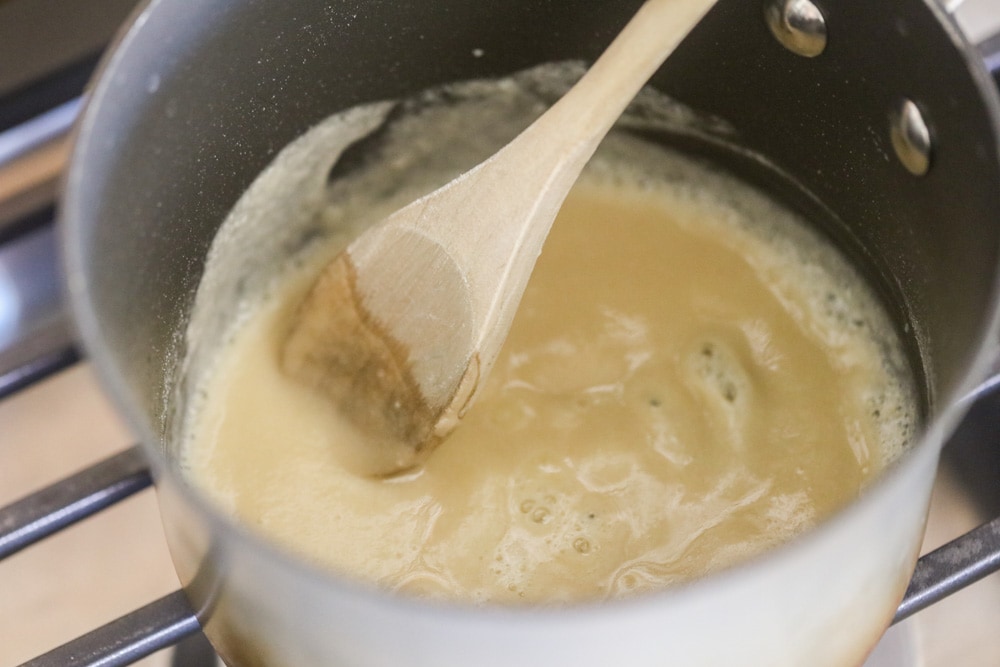 How to make gravy for mashed potatoes process shot