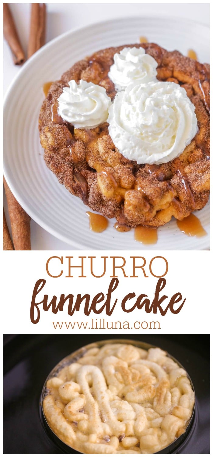 Top 10+ funnel cake disneyland 1 Churro Funnel Cake {Disneyland Copycat} | Lil' Luna