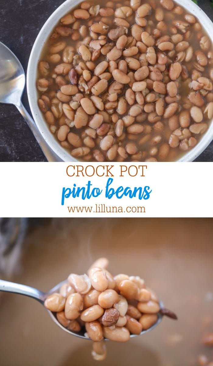 Crock Pot Pinto Beans {SO Easy!} | Lil' Luna