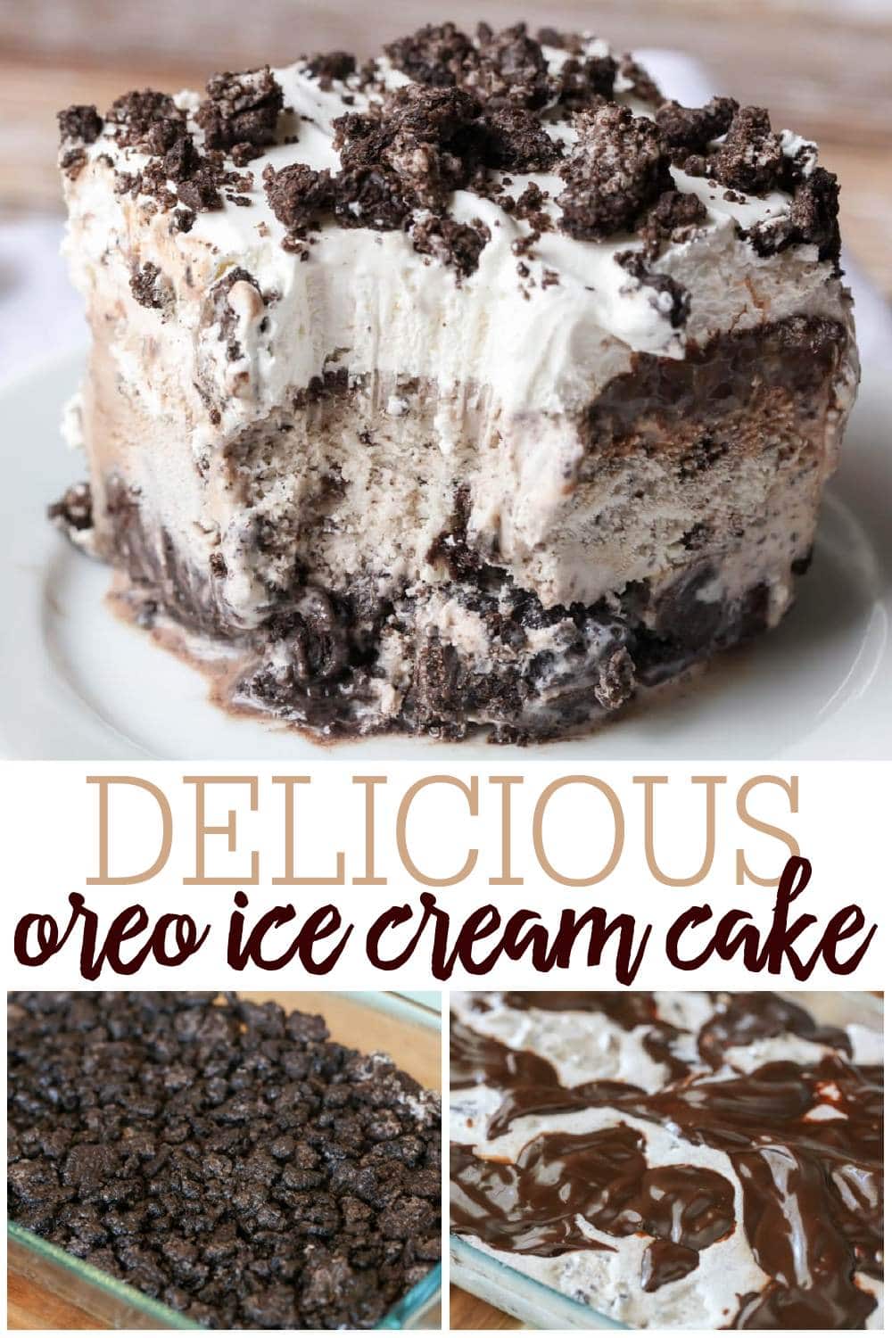 Oreo Ice Cream Cake {Just 5 Ingredients!} Lil' Luna