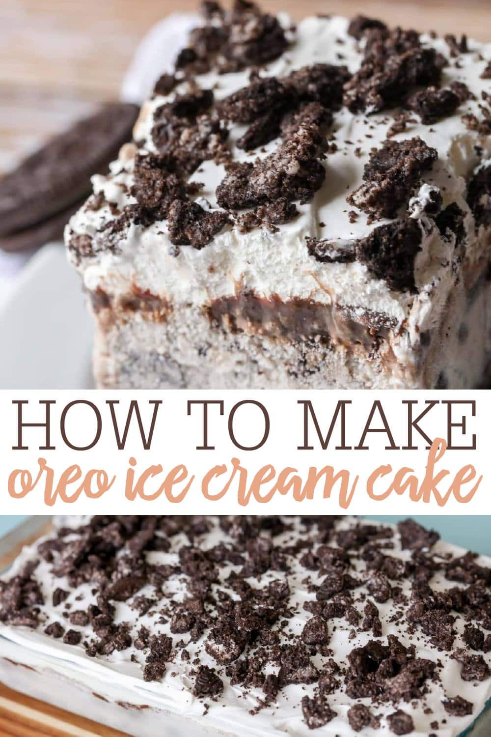 Oreo Ice Cream Cake {Just 5 Ingredients!} | Lil' Luna