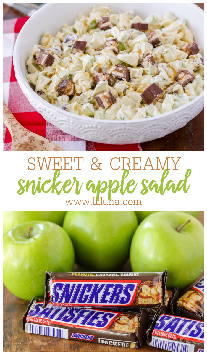 Snicker Apple Salad {5 Minute treat! +VIDEO} | Lil' Luna