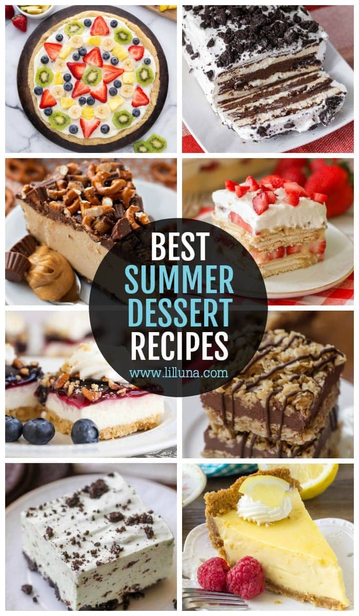 40+ Easy Summer Desserts {No Bake, Fruity + Cold} Lil' Luna