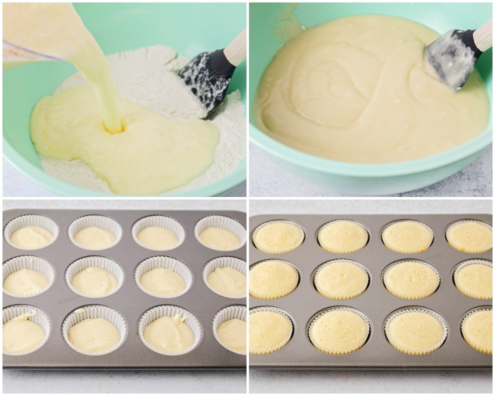 Step by step pictures for how to make vanilla cupcakes