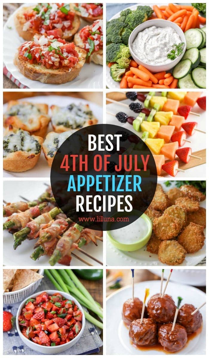 30+ 4th of July Appetizer Recipes | Lil' Luna