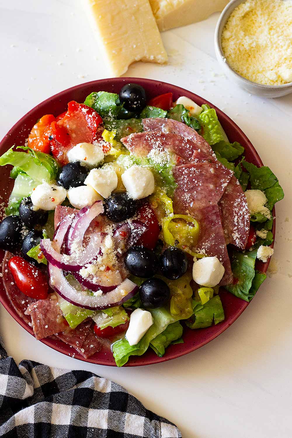 Antipasto salad close up