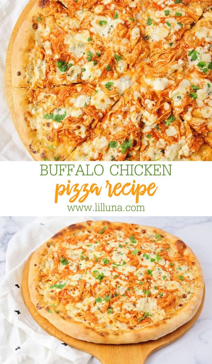 Buffalo Chicken Pizza {+VIDEO} | Lil' Luna