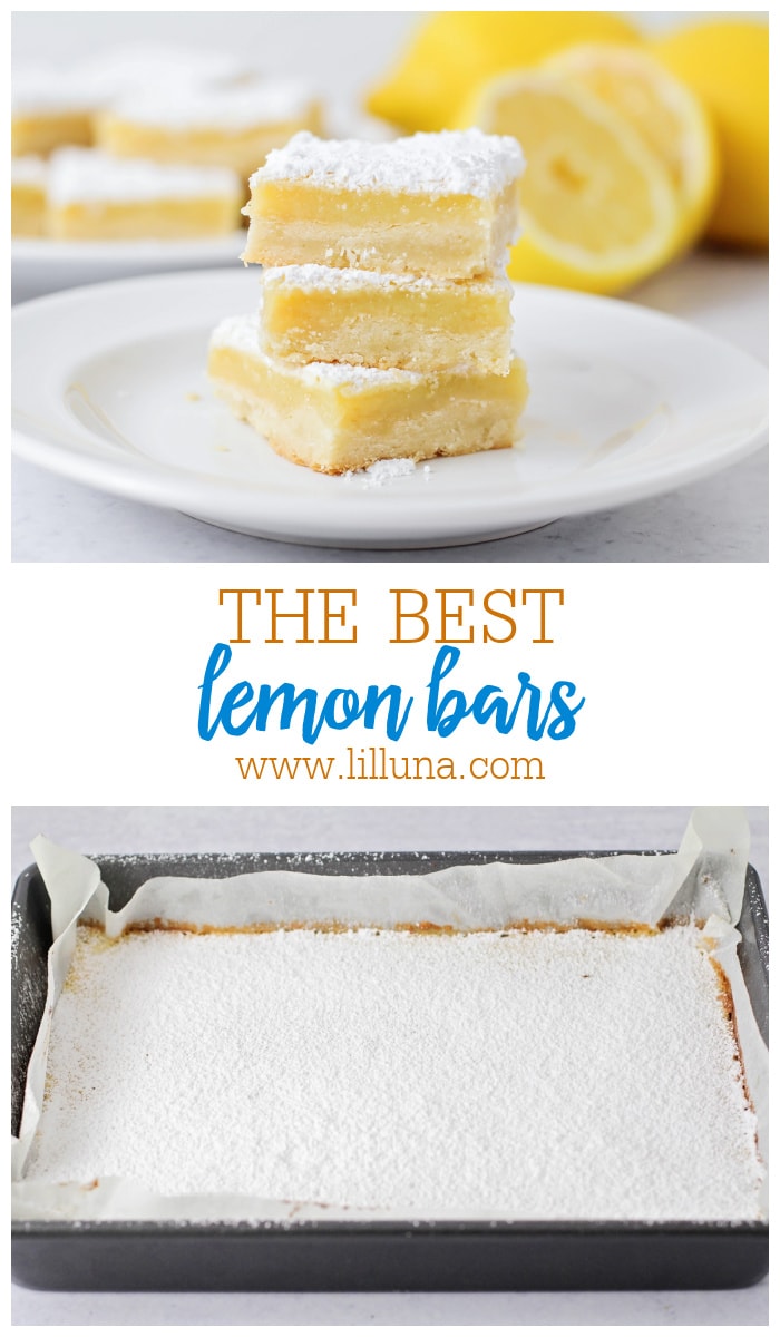 Easy Lemon Bars Recipe {+VIDEO} | Lil' Luna