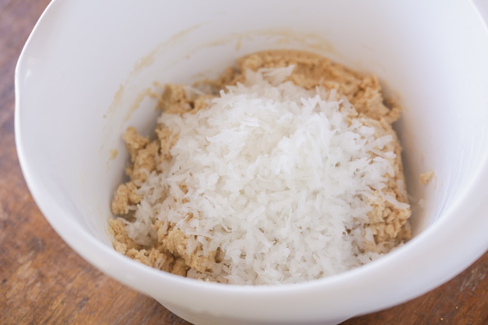 Coconut cookie dough