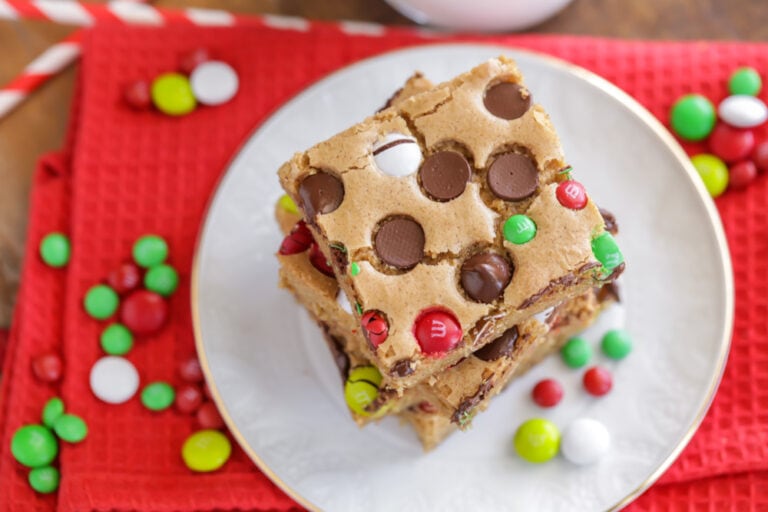 Christmas Cookie Bars With Christmas M M s Lil Luna