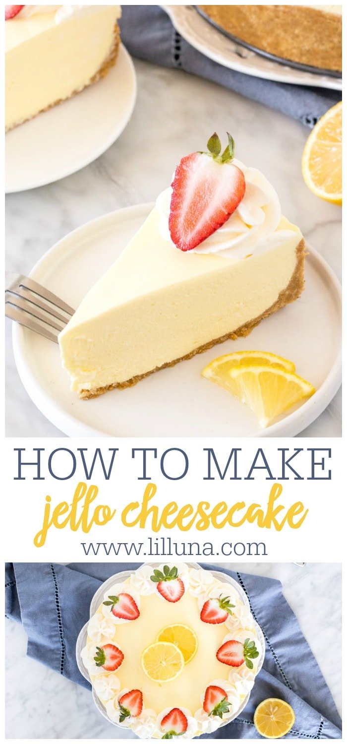 Easy Jello Cheesecake {No Bake!} | Lil' Luna