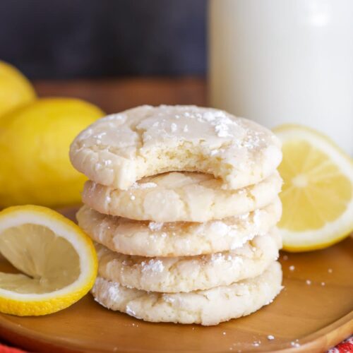 Easy Lemon Crinkle Cookies {sweet + Tart} 