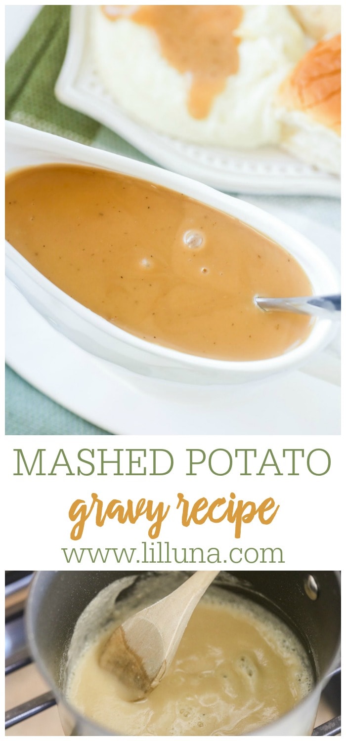 BEST Mashed Potato Gravy {No Drippings Needed!} | Lil' Luna