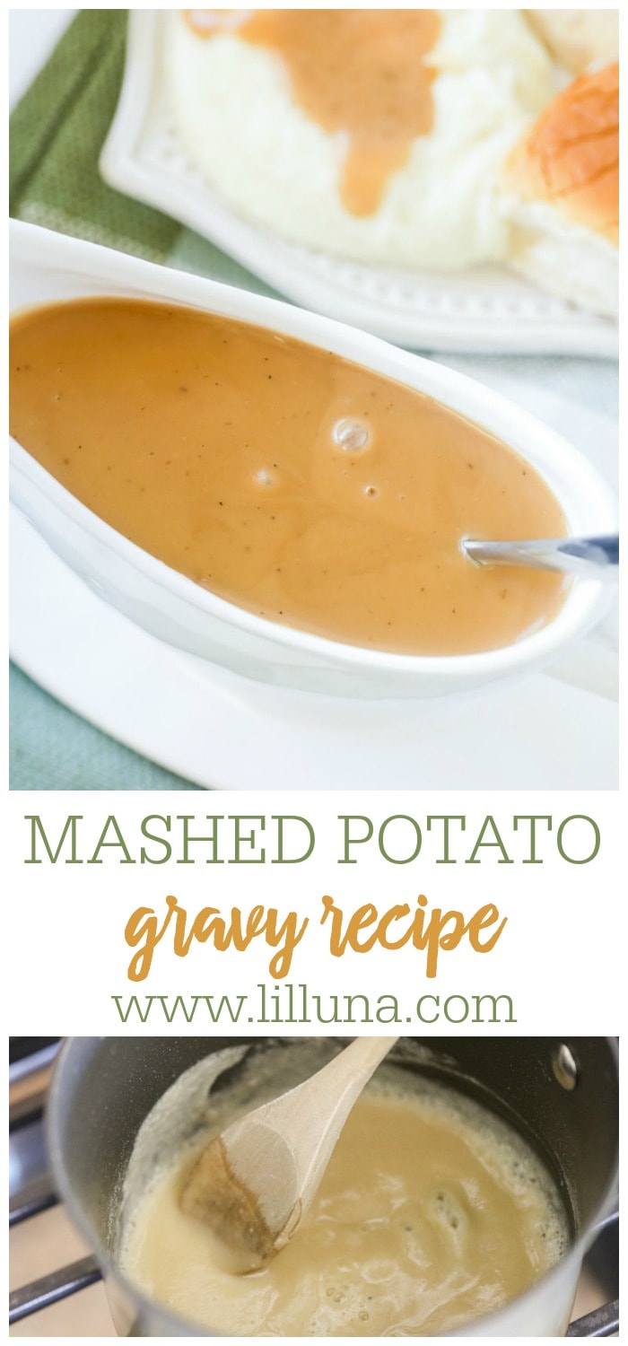 BEST Mashed Potato Gravy {No Drippings Needed!} Lil' Luna