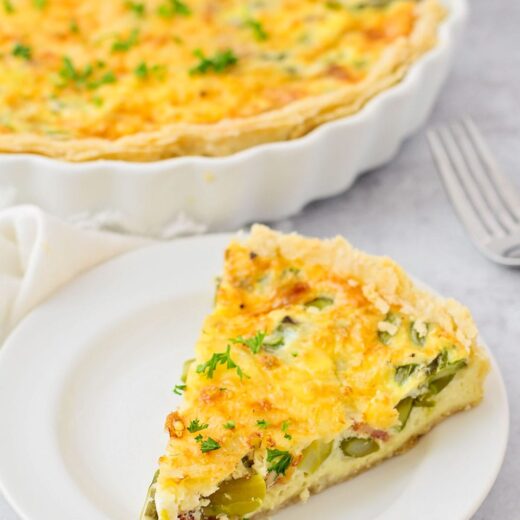Asparagus Quiche Recipe {With Cheese} | Lil&amp;#39; Luna