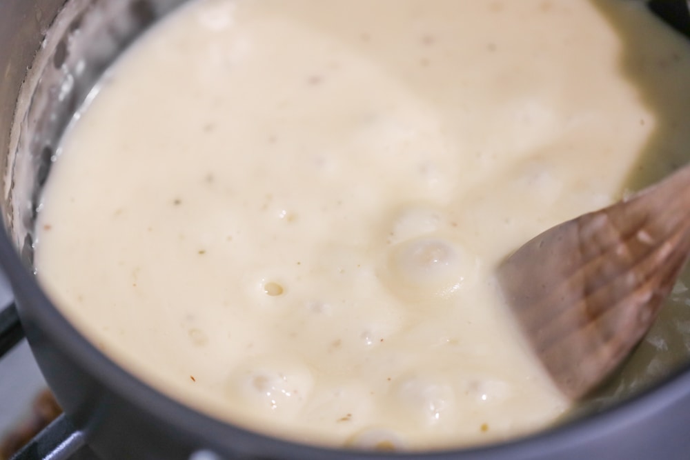 How to make cheese fondue on the stovetop.