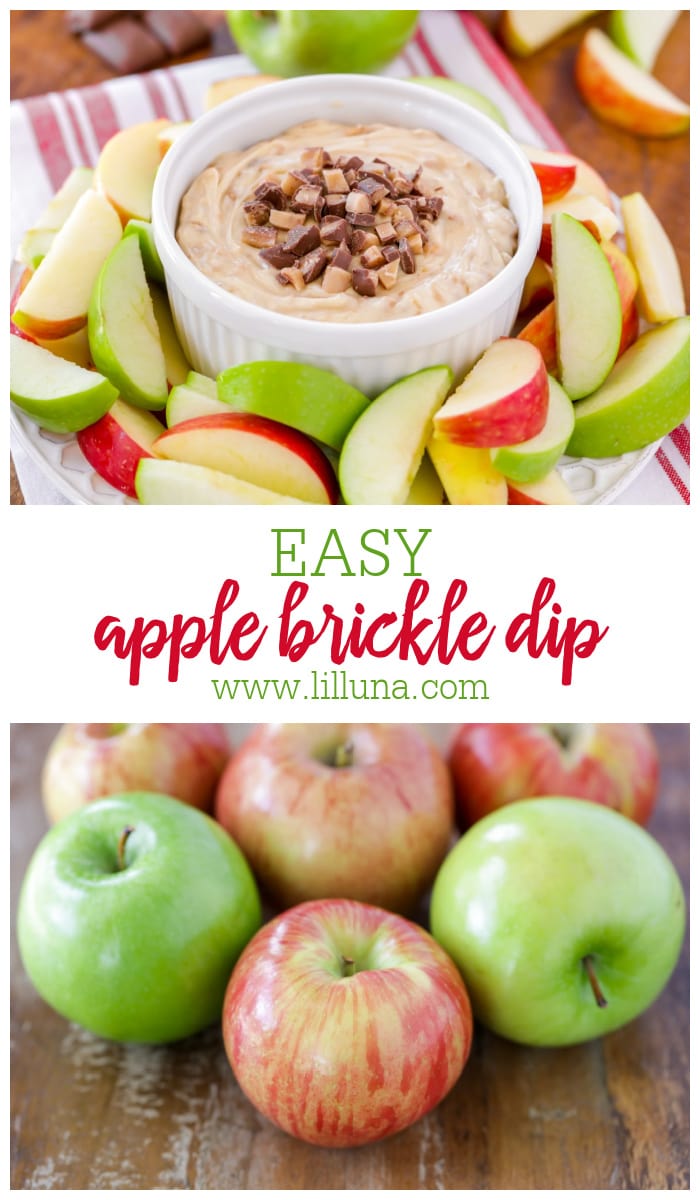 Apple Brickle Dip Recipe {+VIDEO} Lil' Luna