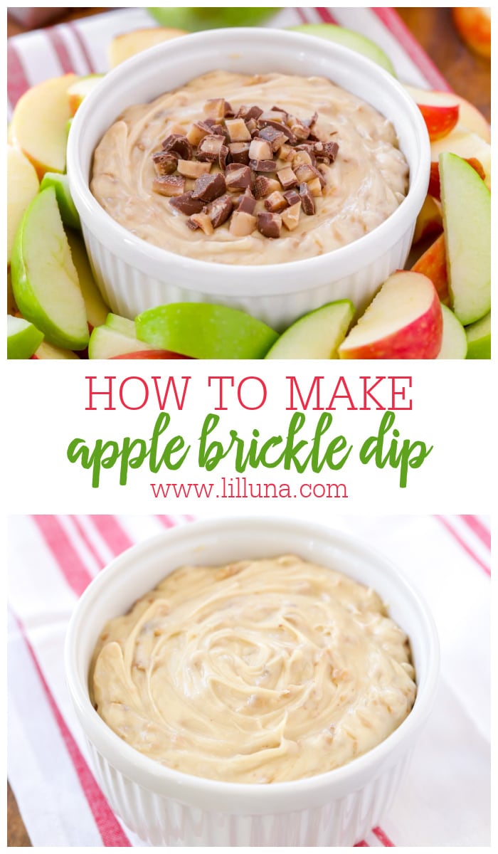 Apple Brickle Dip Recipe {+VIDEO} | Lil' Luna