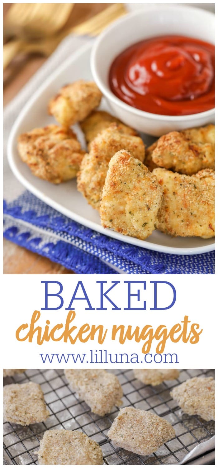 Baked Chicken Nuggets Recipe | Lil' Luna