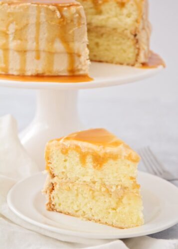 Caramel Cake Recipe {With Caramel Frosting} | Lil' Luna