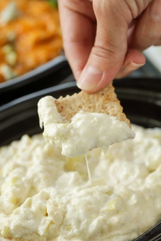 Slow Cooker Artichoke Dip {Great for Making Ahead!} Lil' Luna